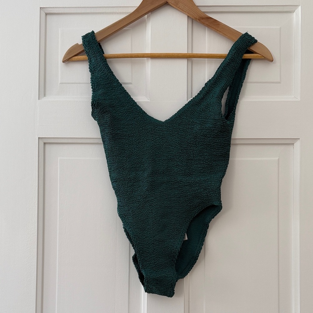 bond-eye Women's One Piece Swimsuit in Dark Green